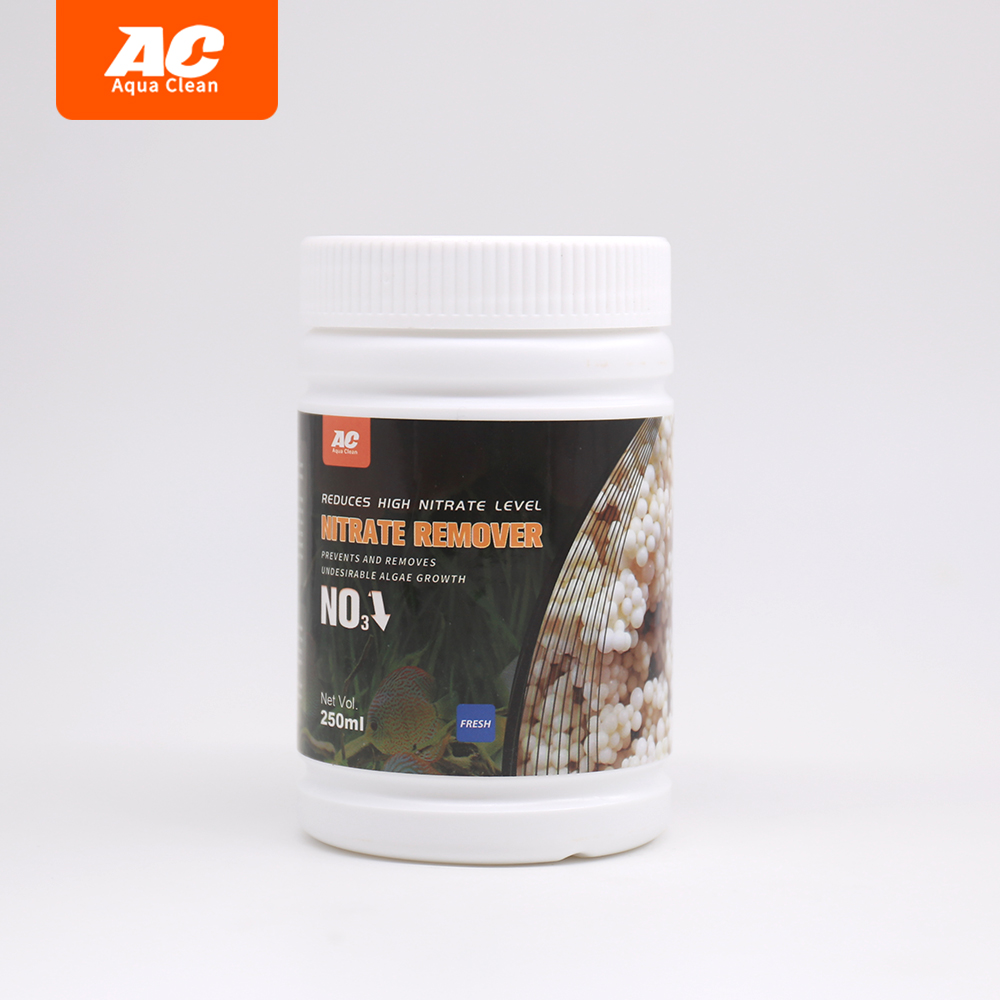 Aquarium regenerated nitrate remover resin
