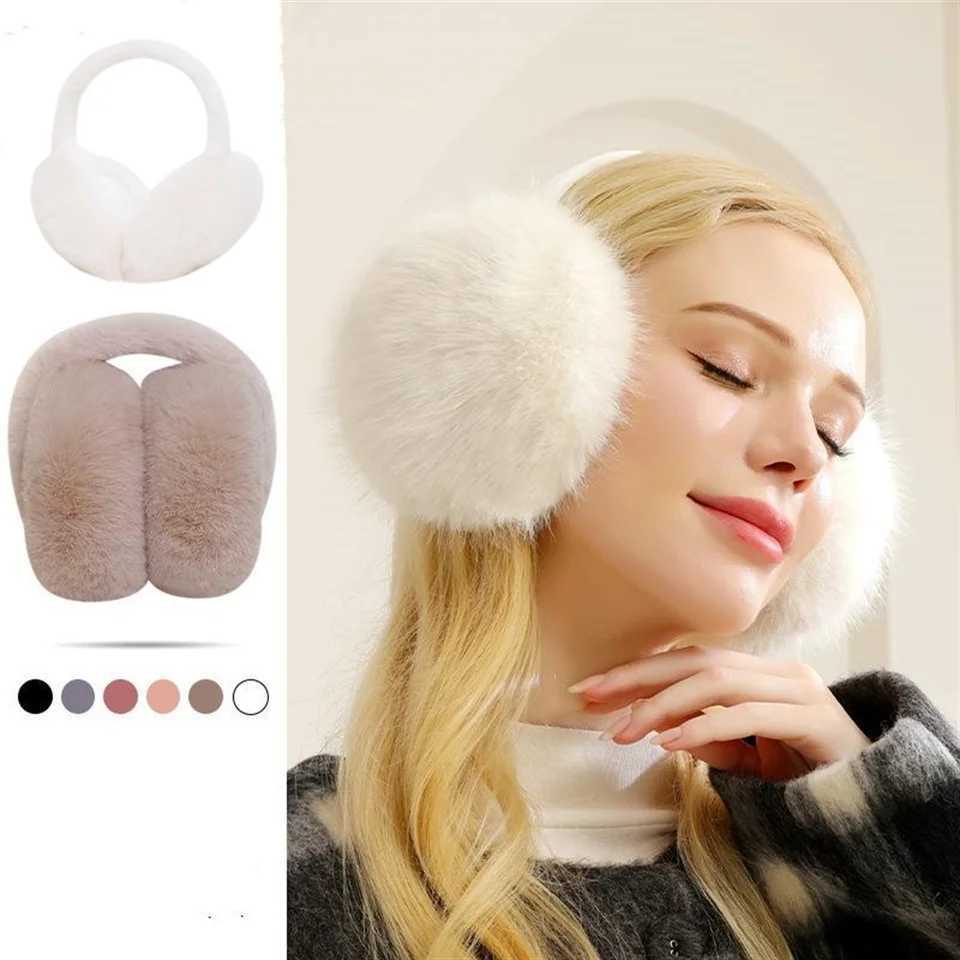 1 PC Cold Protection in Winter Windproof Earmuffs Warm Portable Foldable Earmuffs Women Multi-Color Optional Plush Earmuff EarmuXJ241126