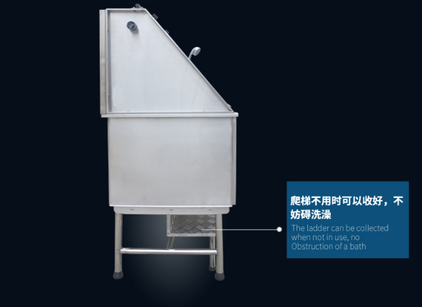 Luxury Veterinary Hospital Pet Grooming Bathtub Stainless Steel Pet Spa Bathtub for Cat Dog Pet