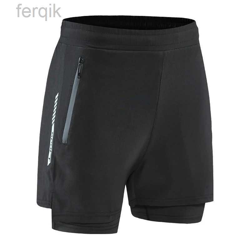 Men's Shorts Running Shorts Men 2 In 1 Quick Dry Marathon Sport Short Pants Double Layer Male Basketball Training Jogging Shorts H241128