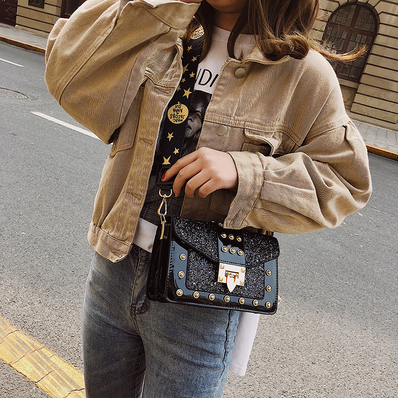 Designer Crossbody Sling for Ladies hot - Fashion Versatile Liuding Broadband Single Shoulder Crossover Small Square Bag