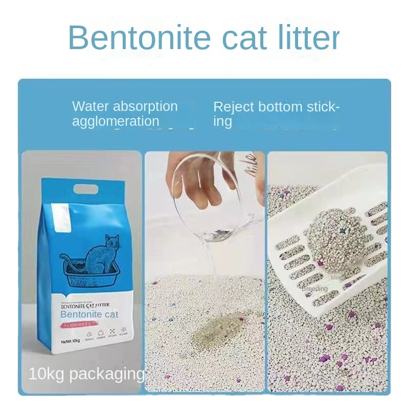 Eco-Friendly Caking Bentonite Cat Litter Scented Optimum Clean 20kg
