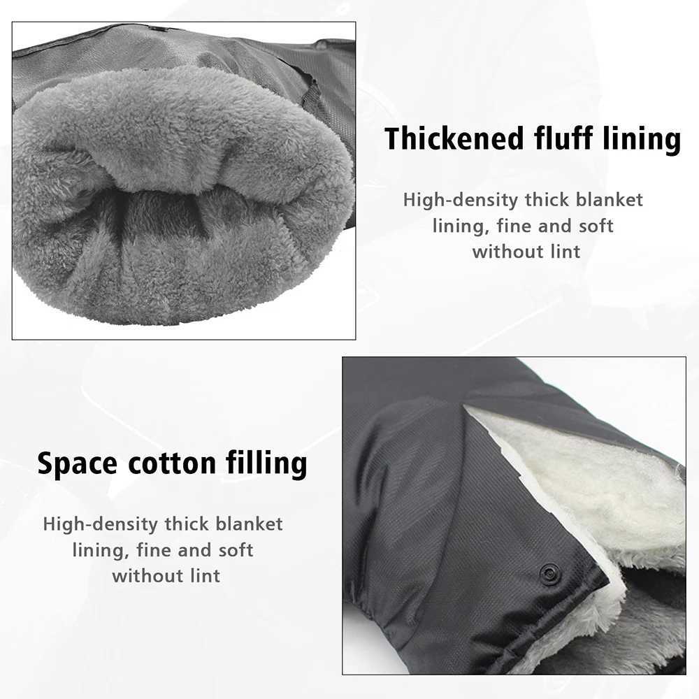 Motorcycle Scooter Thick Warm Handlebar Muff Grip Handle Bar Muff Rainproof Riding Protective Winter Warmer Thermal Cover Gloves S25118