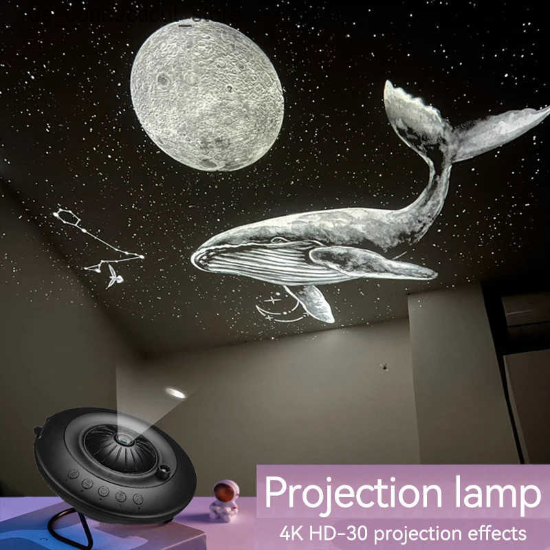 Other Indoor Lighting New UFO LED Star Projector Night Light 8-in-1 Planetarium Project Galaxy Star Sky Projector Childrens Gift Room Decorative Light