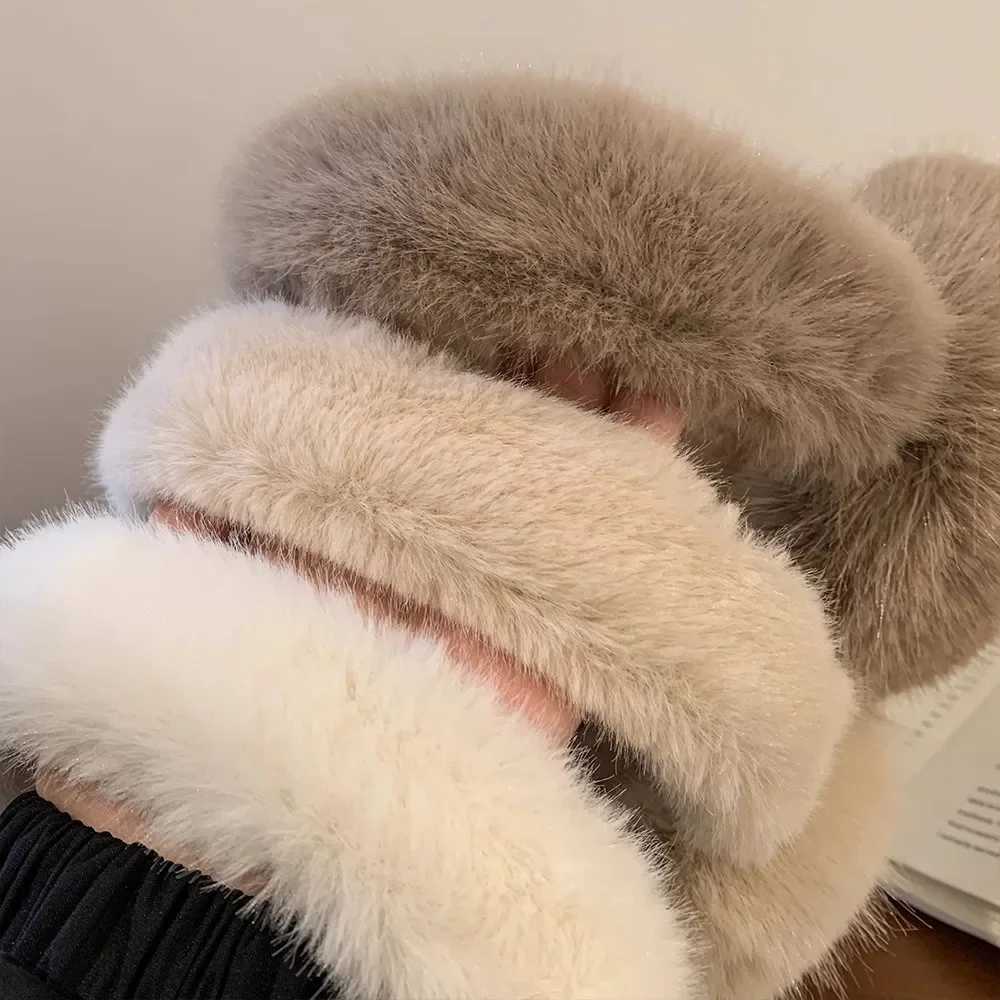 Fashion Winter Earmuffs for Women Men Soft Ear Warmer Plush Solid Color Adjustable Foldable Ear Muffs Earfl Earmuffs GiftsXJ241126
