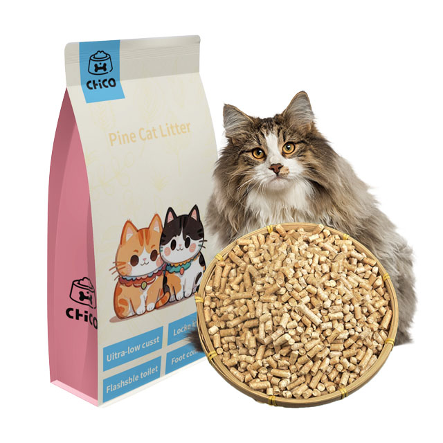 Wholesale high quality pine cat litter dust-free cleaning natural pet products pine cat litter