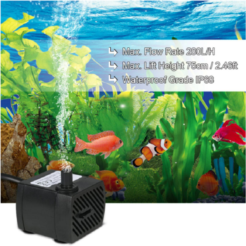 Zaoheian AC110-220V Freshwater fish tank submersible pump aquarium water pump garden spray pump
