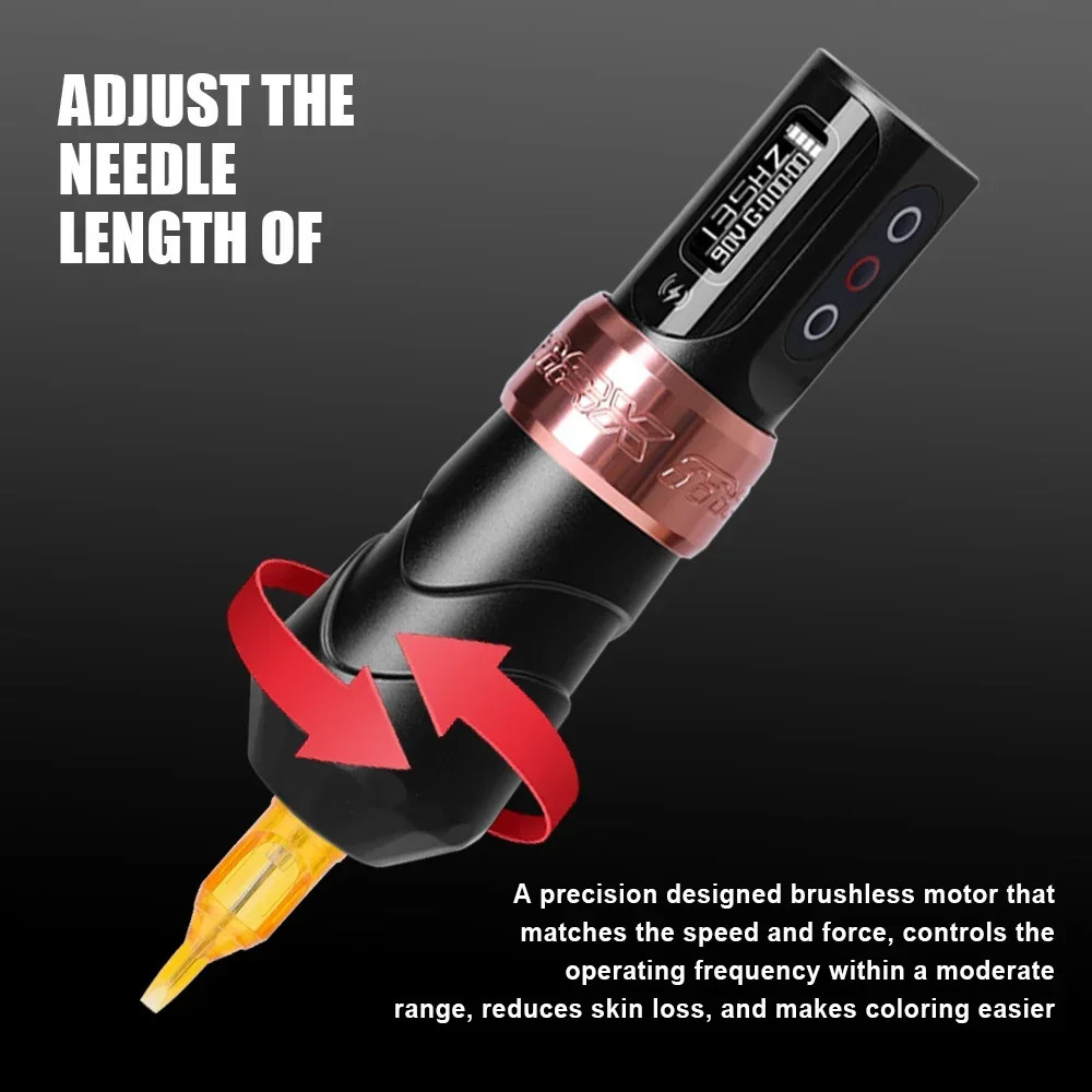 YILONG Max Professional Rotary Tattoo Machine 35mm 40mm Stroke Wireless Permanent Makeup Devices Equipment Supplies 241121