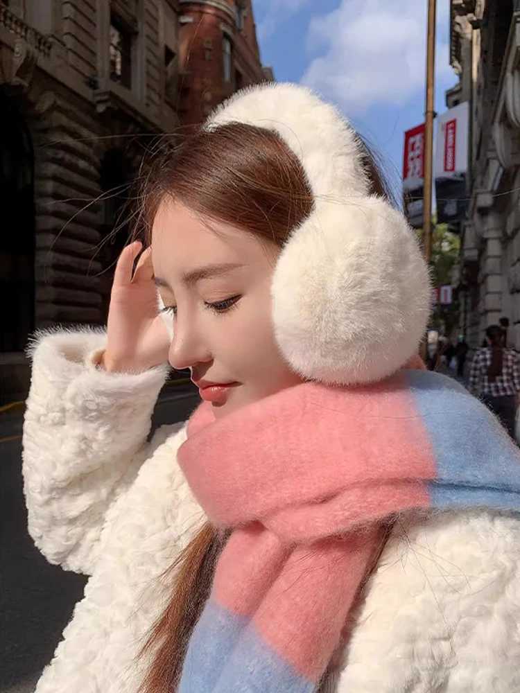 2023 New Earmuffs for Autumn and Winter Womens Outdoor Travel Warm and Thickened Earmuffs with Plush Ear ProtectorsXJ241126