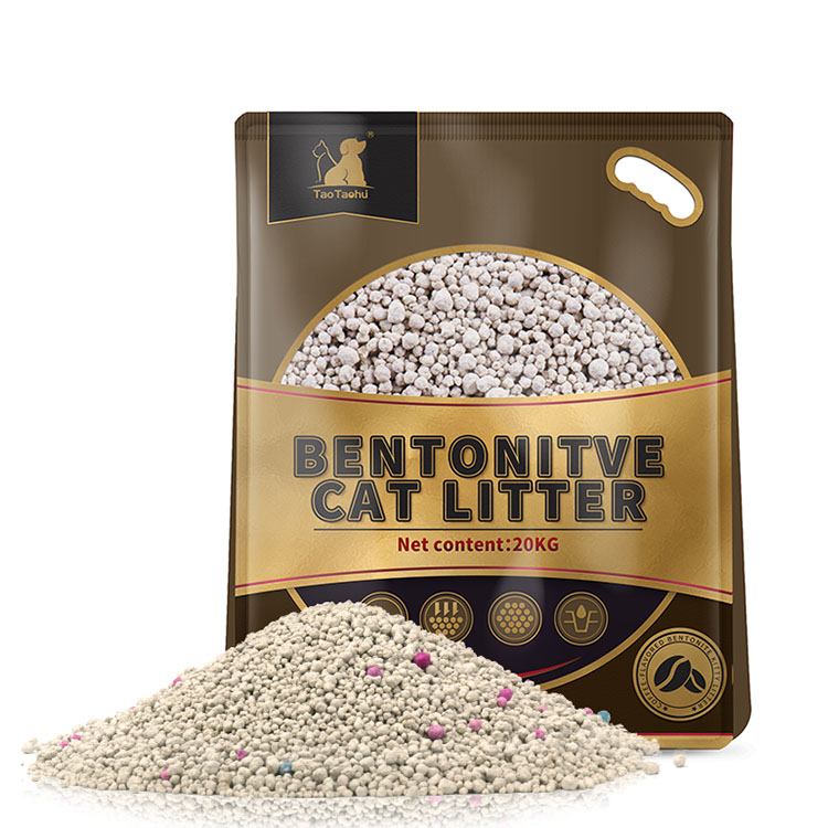 Hot Sale OEM Factory Natural 10L Dust Free Premium Quick Clumping colour Bentonite clay Cat Litter Sand