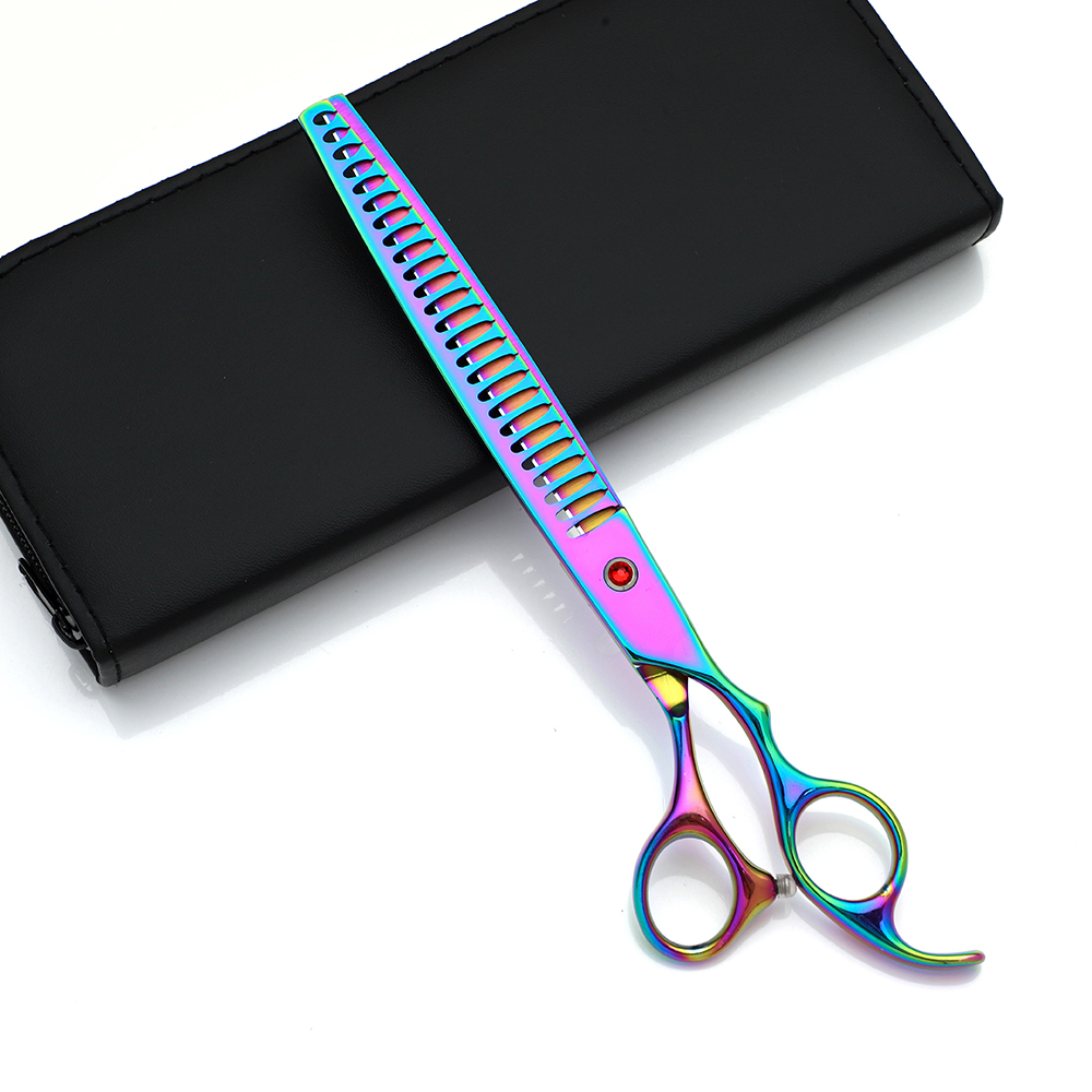 Professional 8-Inch Stainless Steel Pet Grooming Scissors Japan 440C Steel for Cutting Fish Bone Beautiful Purpose