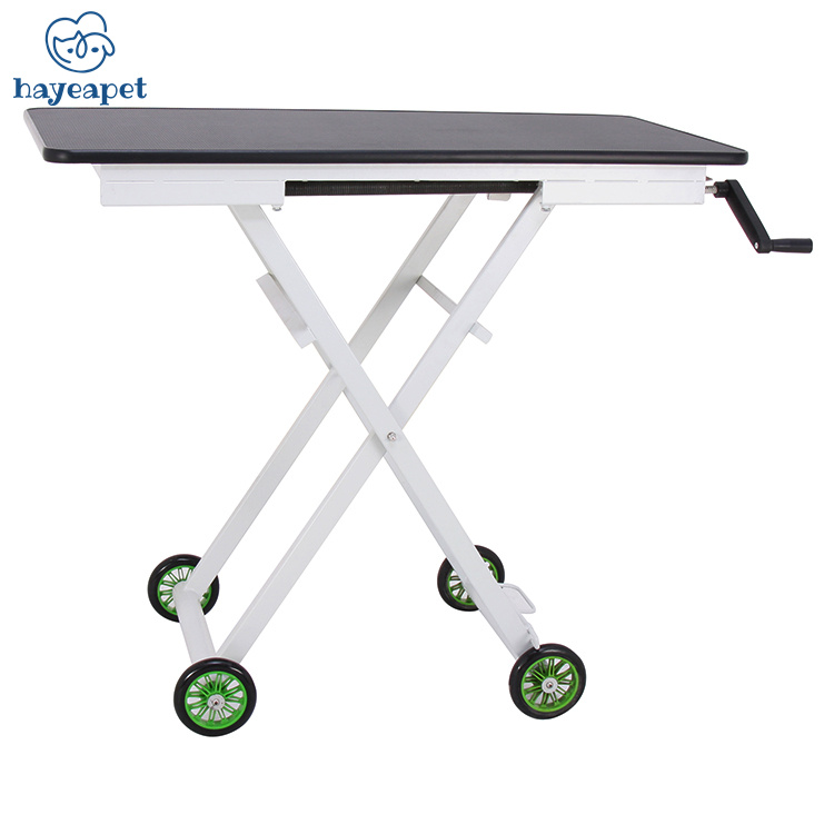Veterinarian dog grooming mobile foldable and adjustable pet grooming table Veterinary Working Table vet pet grooming Beauty Bed