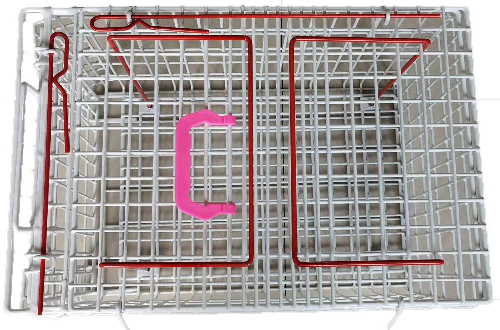 Hot dipped Galvanized pvc coated 4mm wire mesh 45x30x28cm pet cage