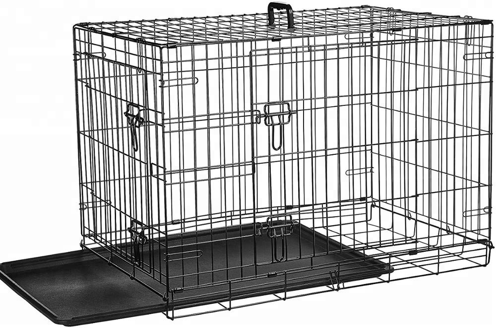 Wholesale Cheap Large Size Iron Metal Dog Show Cage With Tray And Lock For Sale