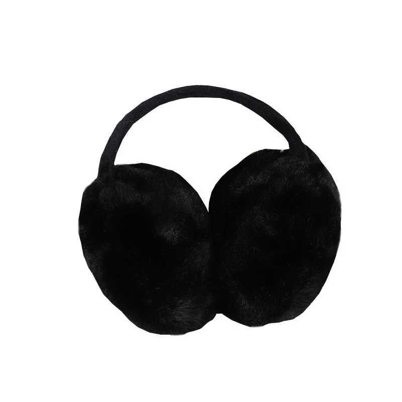 Cute Plush Black Bat Wing Warm Earmuffs Gothic Womens Lolita Dark Girl Warmer Muff Ear Cover ly Fold Accories HeadbandXJ241126