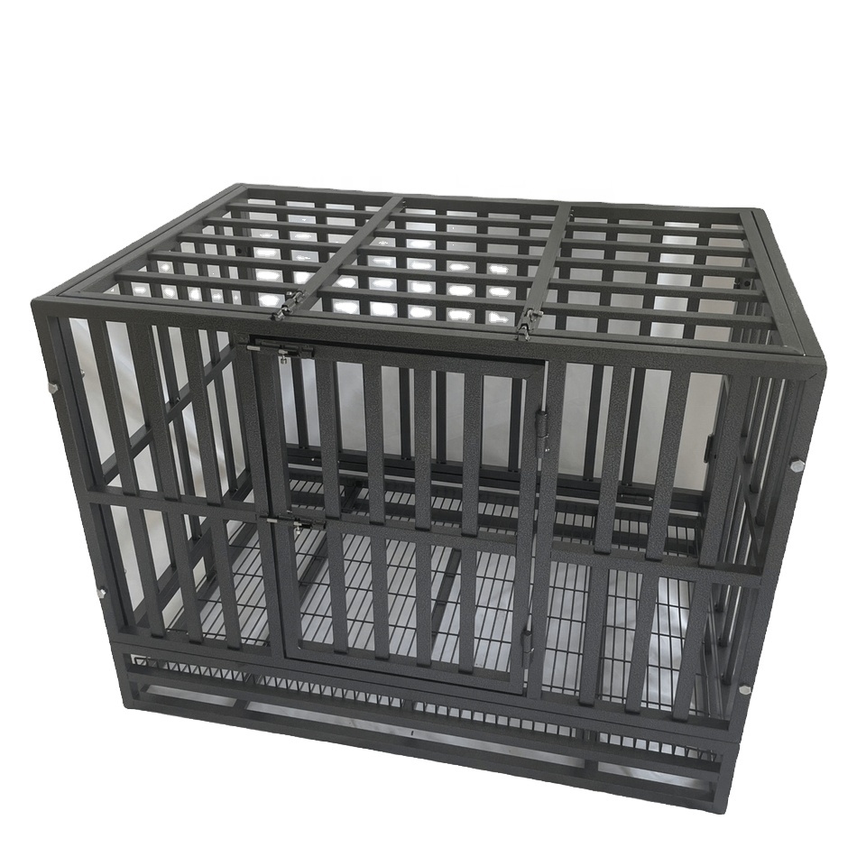 heavy duty stackable dog cages plastic matting for large dog kennel for puppy hospitalization heavy duty crates dog kennel Pet Cages & Houses