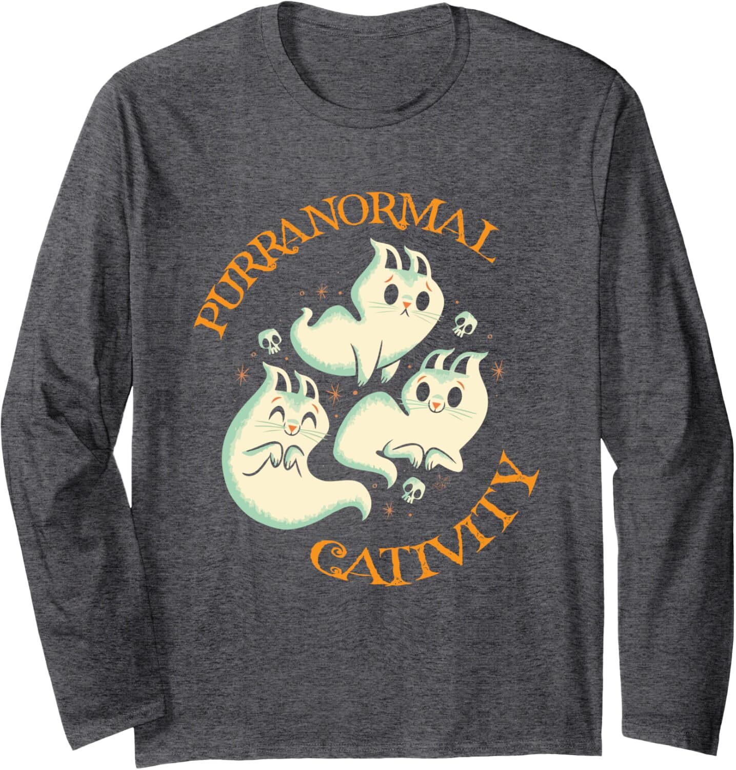 Long Sleeve Shirts for Men sweatshirt Purranormal Cativity Funny Halloween Costume Ghost Cats Gift Long Sleeve Streetwear Casual tops clothes