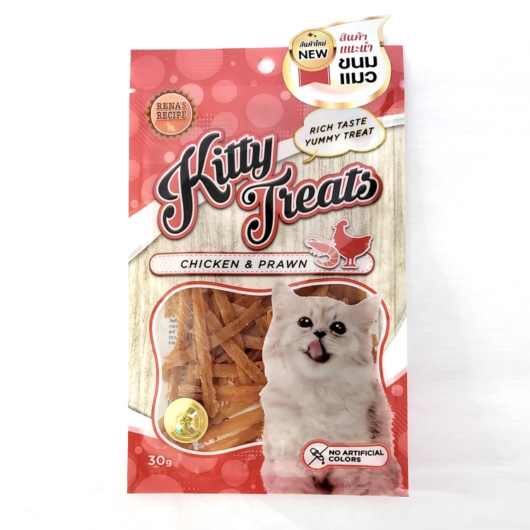 Skin And Coat Health High Protein For Rena's Recipe Chicken And Prawn Cat Pet Snack Treats Food