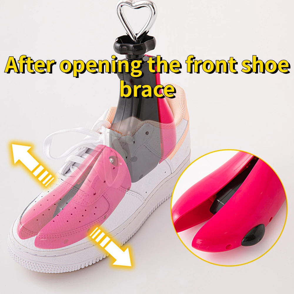 1Pc unisex adjustable flat high-heeled shoes stretch shoe tree mens plastic portable shoe shape stretch shoe rack 241126