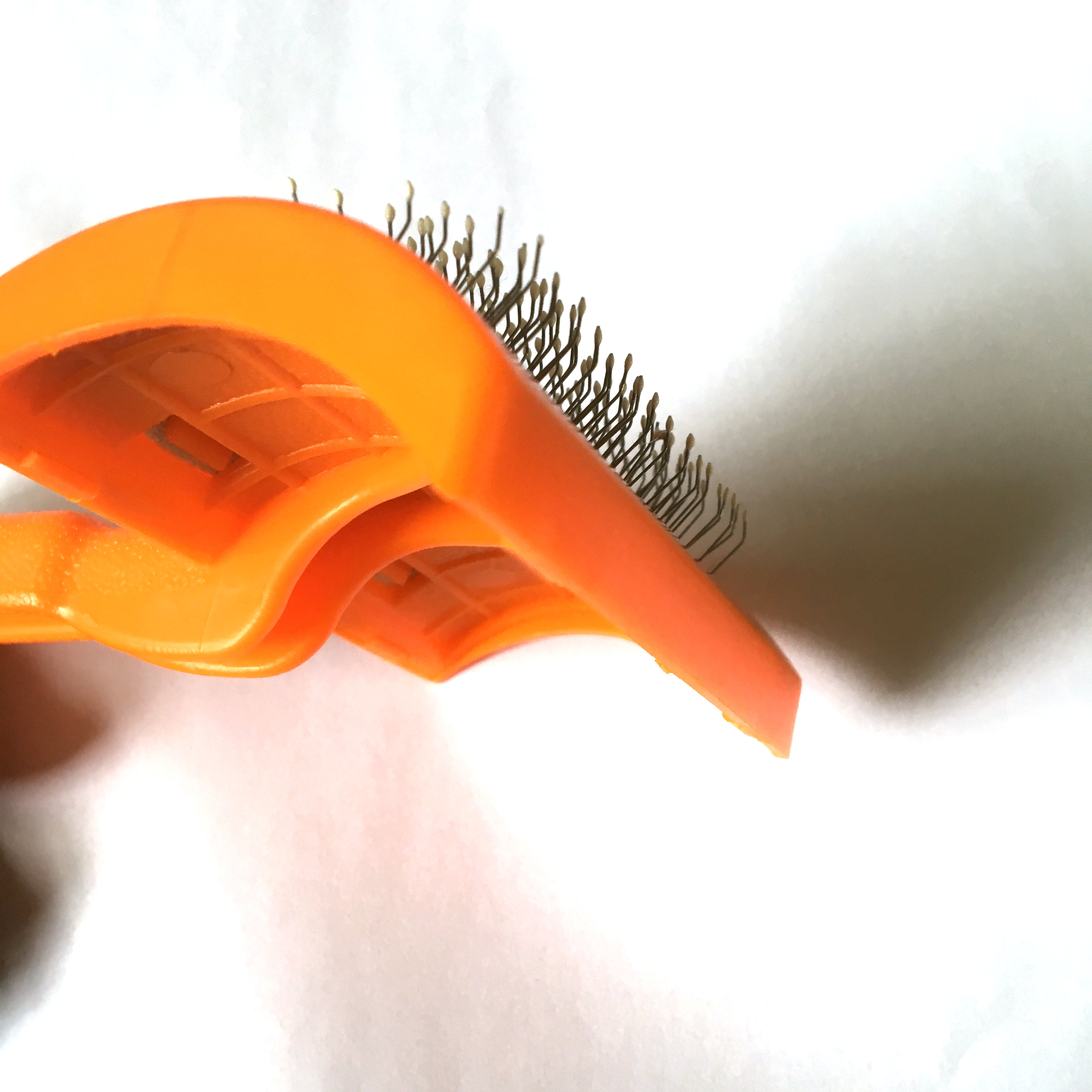 Small Size Pet Dog Cat Animal Puppy Poodle Hair Fur Cleaning Removing Slicker Brush With Protecting ball on Pins