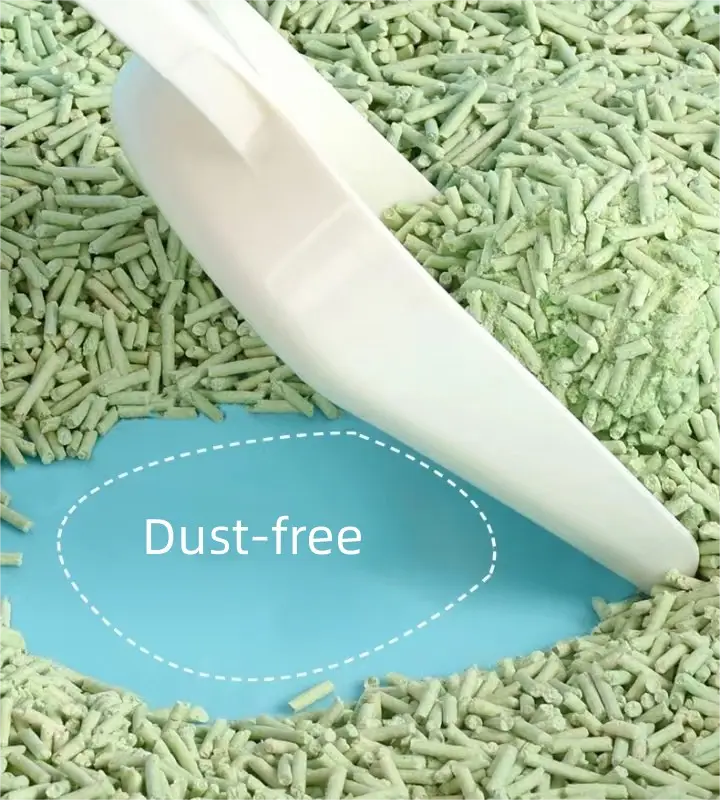 99.9% Dust-free Flushable Lightweight Natural Tofu Cat Litter Odor Control Clumping Cat Litter Tofu Cat Litter