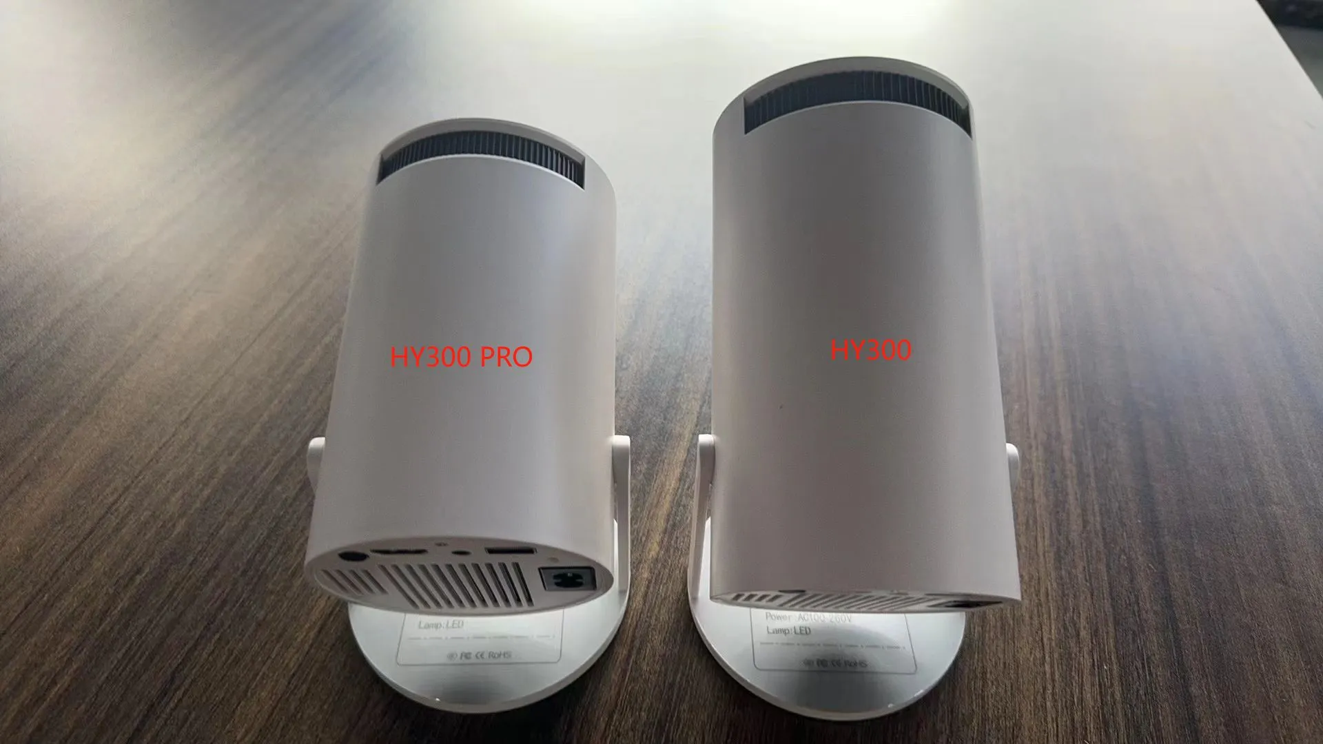 HY300 Pro Projector WiFi6 180 ANSI Android13 4K 130"screen BT5.0 1280 720P T950S Chip Home Theater Outdoor portable