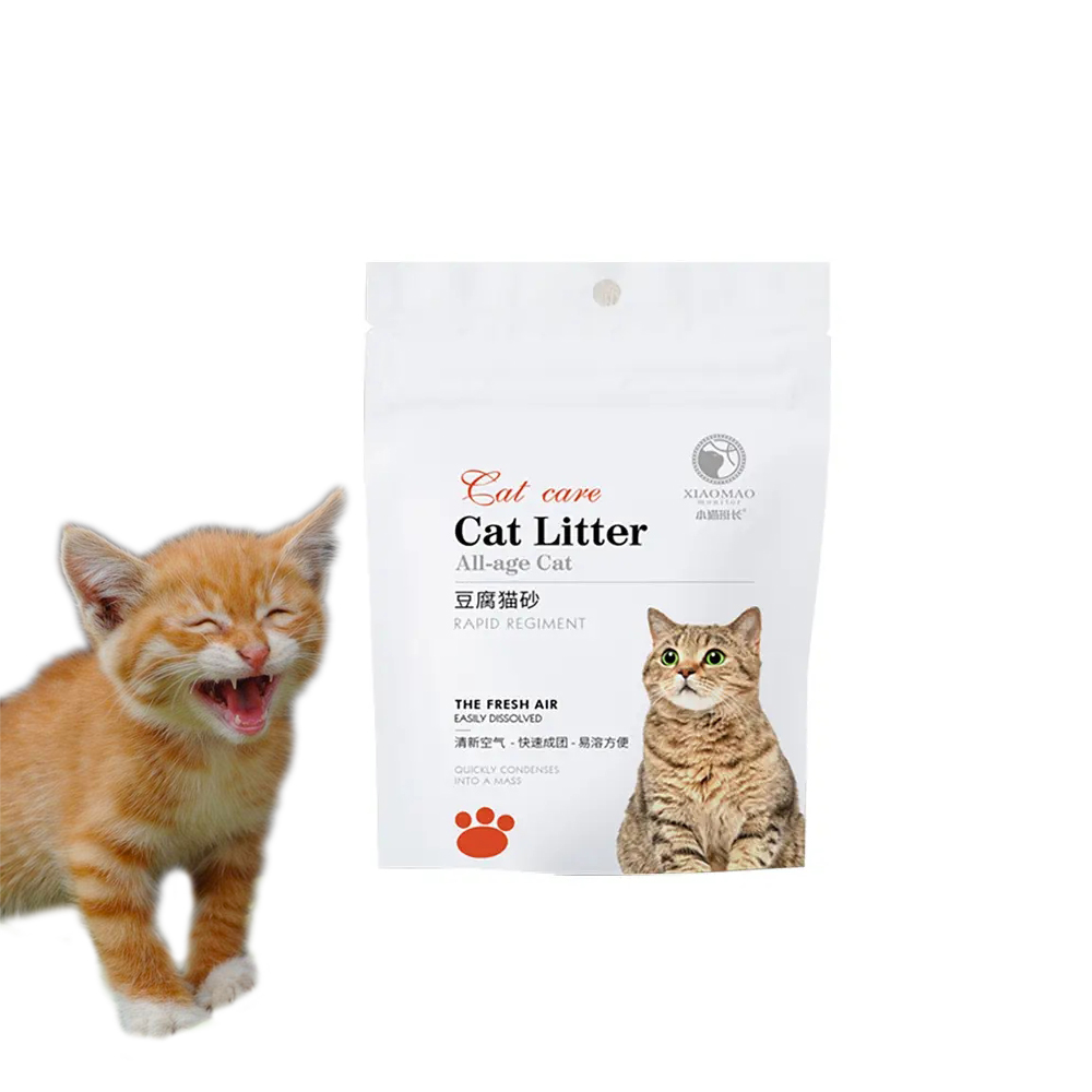 Stock available pet products top sellers pet products tofu cat litter 6 L clumping fast low dust tofu cat