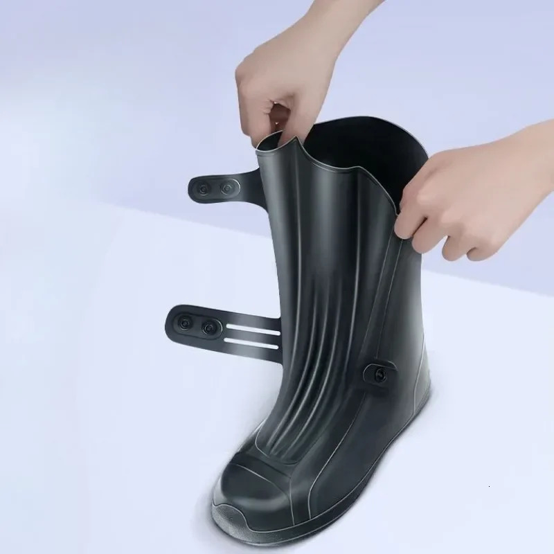Mens rain boots with durable and lightweight cover Galoshes waterproof mens shoes PVC original plastic discount for rainy days 241126