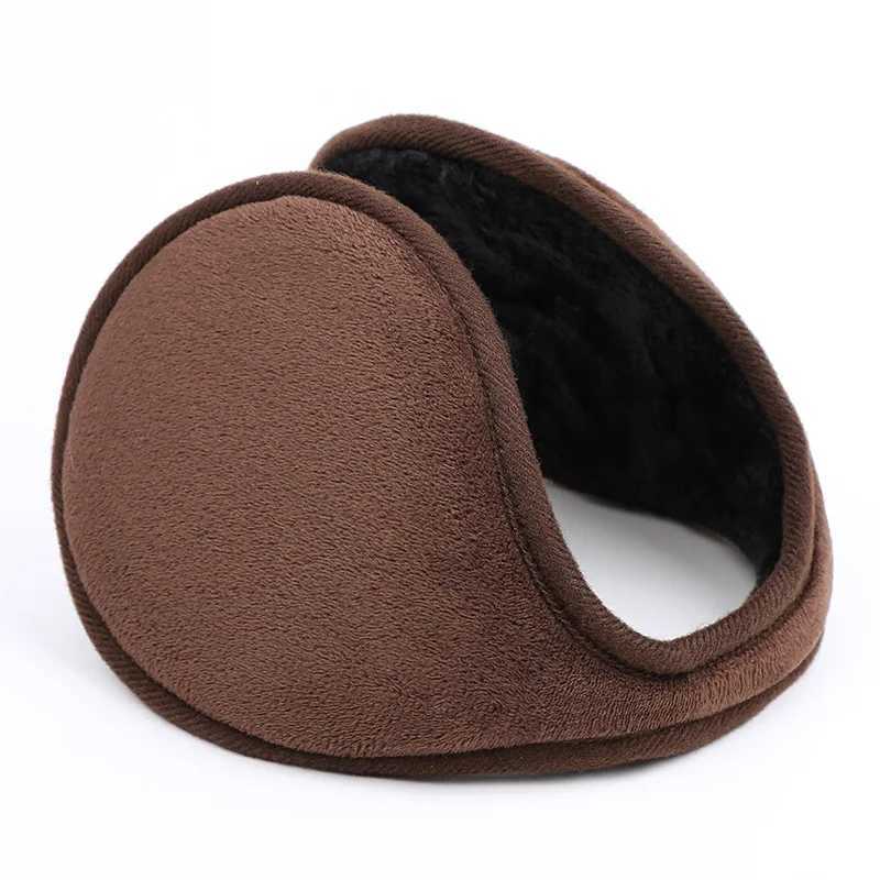 11cm earmuffs womens earmuffs mens plush shoulder straps fashionable earmuffs warm wool winter outdoor protective earmuffs W241126