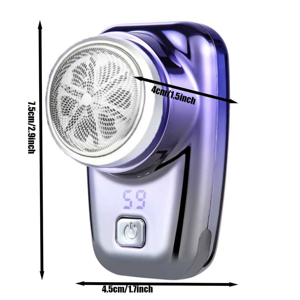 IP65 waterproof USB charging Mini Shaver Mens essential pocket machine 6 knife head afeitadora elctrica para hombre potenteXJ241207
