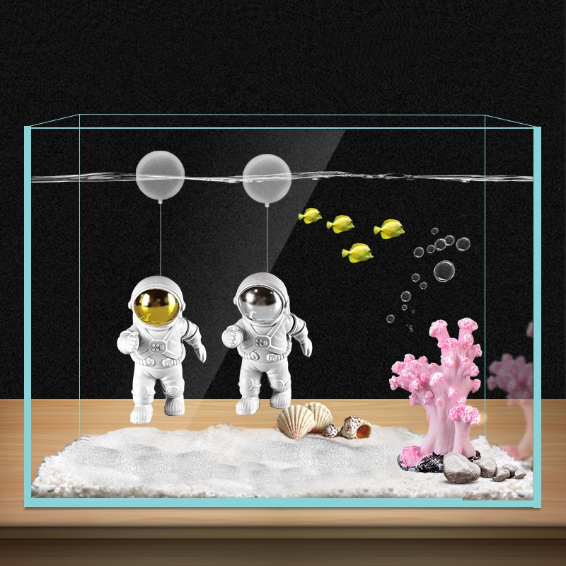 Suspended Astronaut Fish Tank Ornaments Water Floating Astronaut Micro Landscape Aquarium Decorations Accessories
