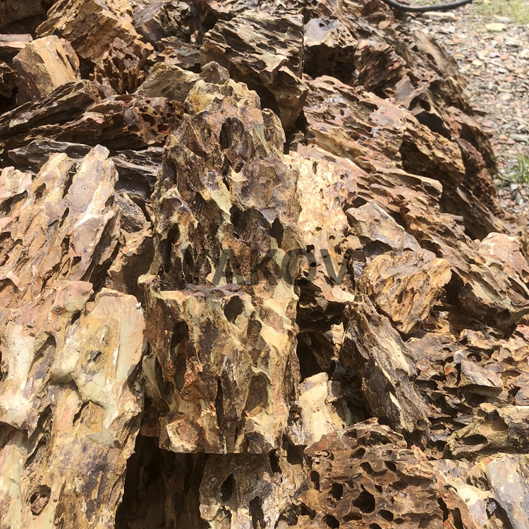 factory supply aquarium decoration brown dragon stone rocks