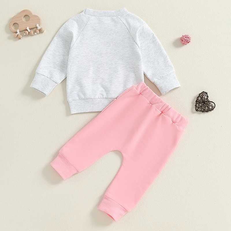 Clothing Sets Toddler Girl 2-Piece Winter Outfits Cozy Sweater Jogger Pants Set Infant Cold Weather Clothing Warm Tracksuit H241126