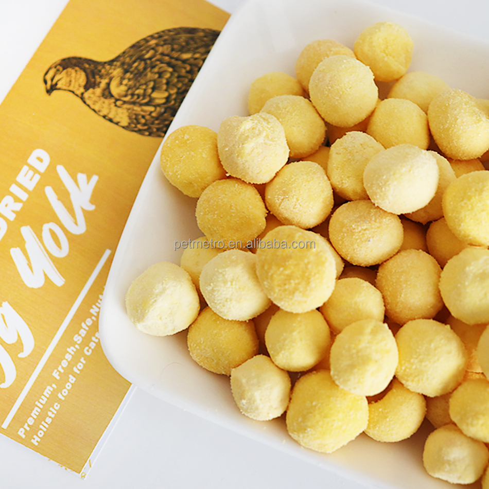Wholesale Cat dog Food Treats Freeze Dried Egg Yolk Cat Snack Treat Freeze Dried for fur smooth