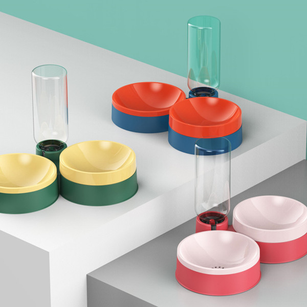 wholesale china ECO pet plastic food water bowl feeder pet accessories