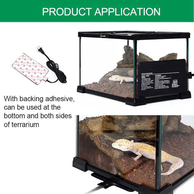 Factory Price Accessories Terrarium Warm Heated Pet Mat Upgraded Heat Safe Reptile Heating Pad For Small Animal