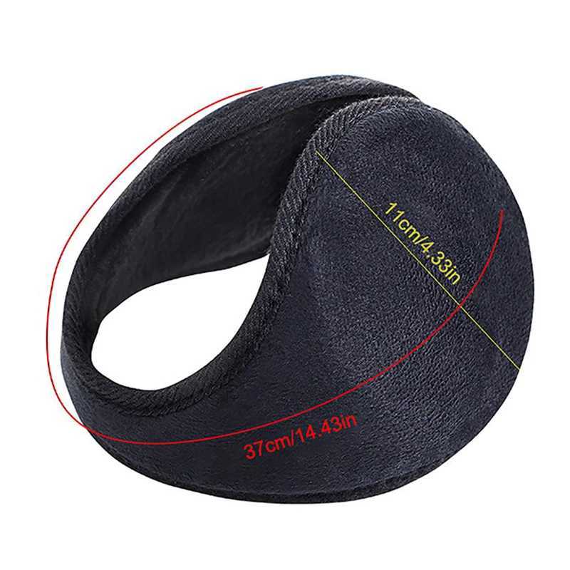 Womens ear warmers windproof ear cushions thick plush winter warm wool ear cushions outdoor circulation warm soft ear cushions W241126