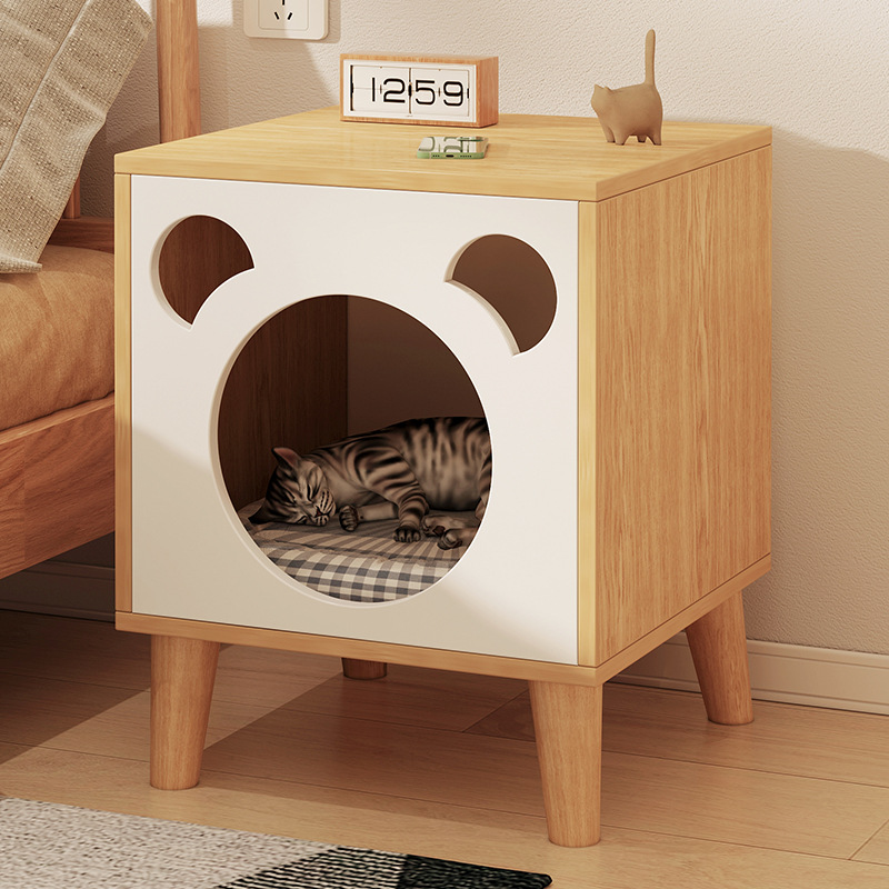 wood cat house