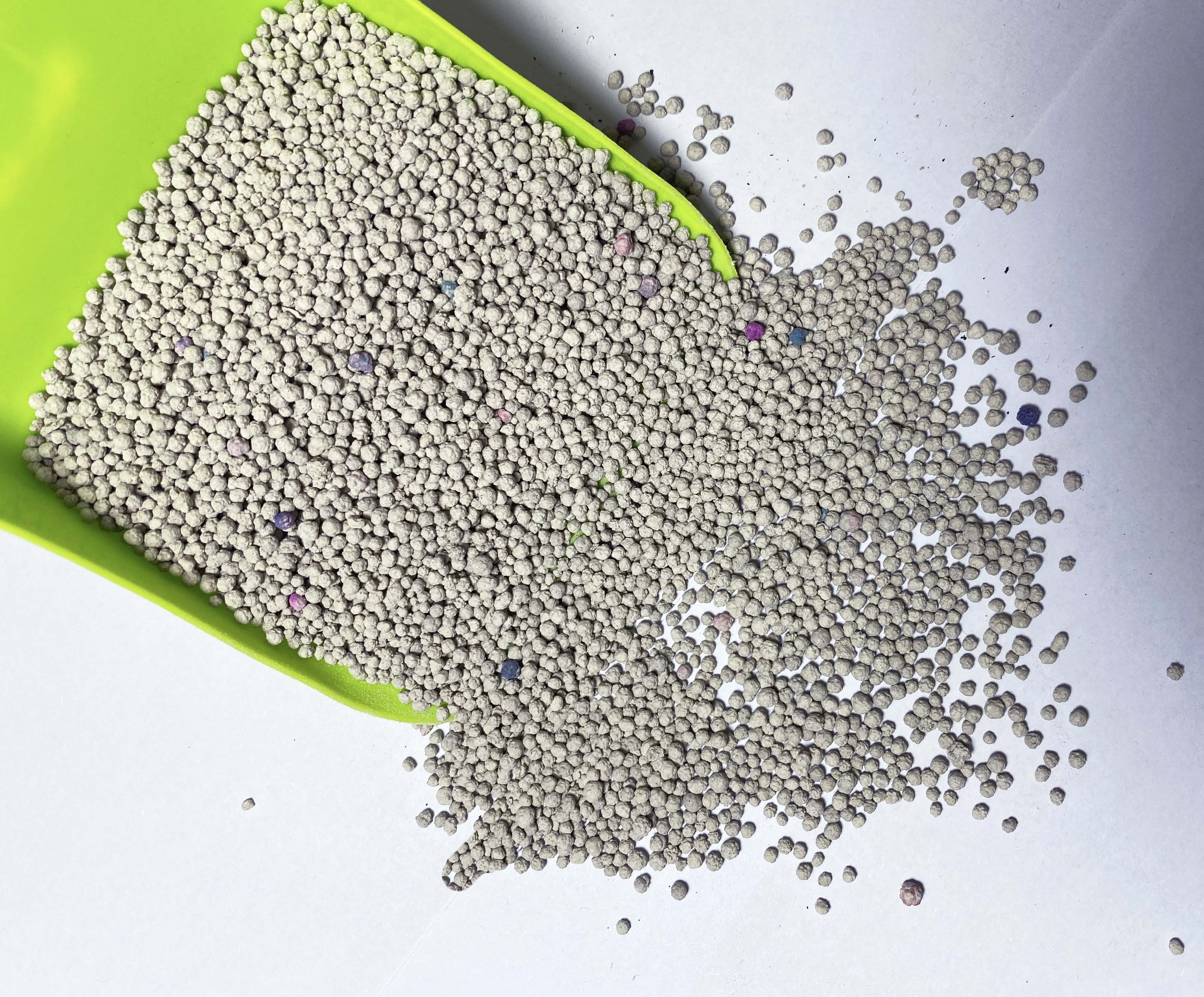 Bentonite cat litter Hot Selling Cat Litter Bentonite Factory OEM / ODM Multi Fragrance Dust-Free Strong Clumping Ball Shaped