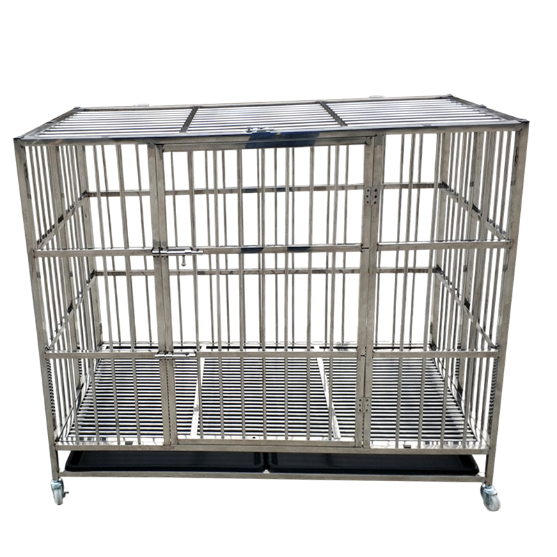 HF high quality dog cage trolley wire crate pet cage indoor metal large size animal cages