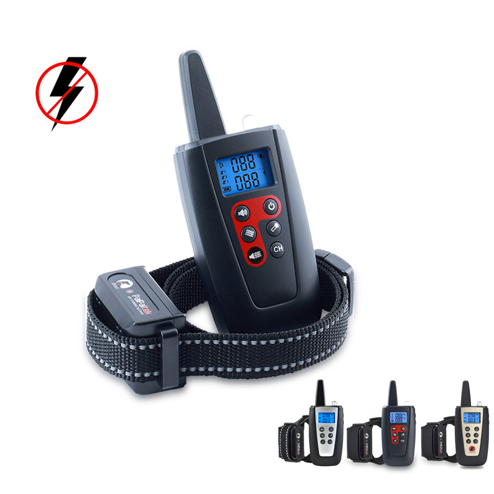 Dog No Shock Remote Dog Training Collar With 0-99 Adjustable Levels Beep Vibration Modes Long Remote Range