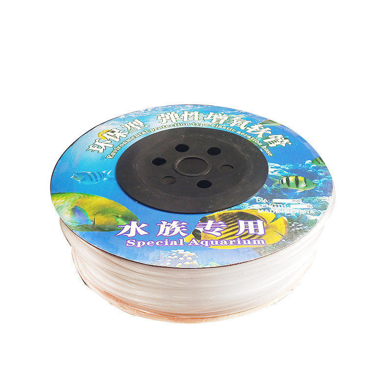 Wholesale aquarium accessories quality 4*6mm pvc air hose hardcover 100m silicone air pump pipe aquarium bubble stone hose