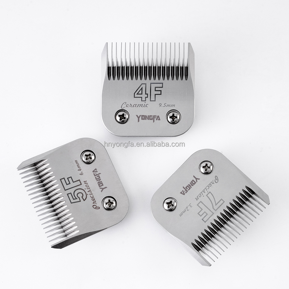 2-Pack Professional High Carbon Steel Ceramic Blade Clipper Blades 10# Replacement Trimmer Clipper Blades Pet Grooming Products
