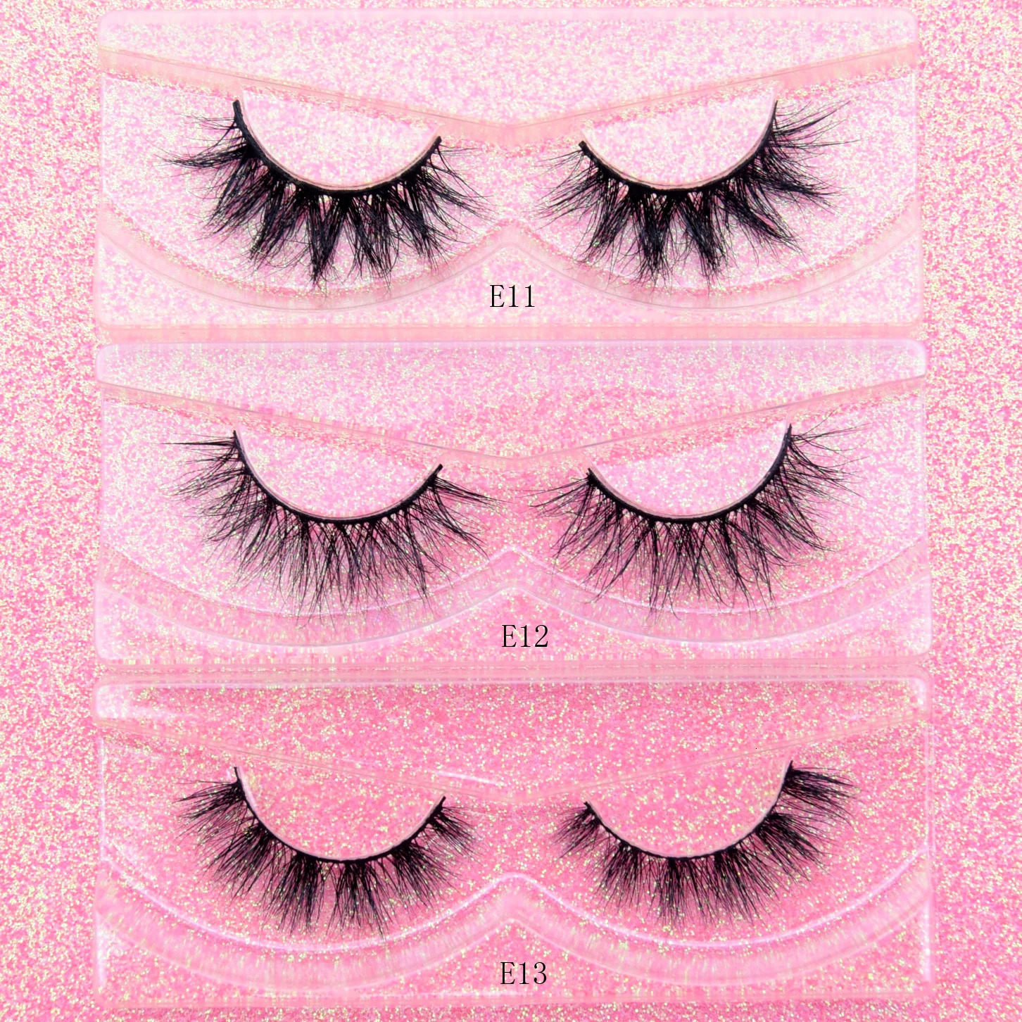Visofree 10 Pairs/Lot 3D Mink Lashes Natural Long Wispy Thick False Eyelashes Maquillaje Reusable Eyelashes Set Wholesale E11 241125