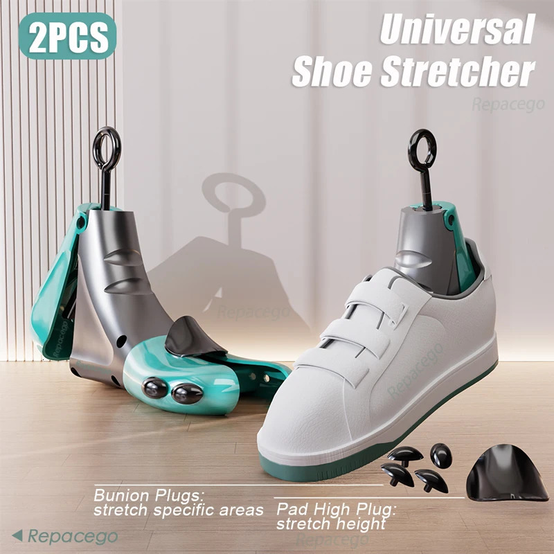 Repacego 2Pcs shoes stretch shoe tree universal unisex womens adjustable length wide high top extender holder 241126