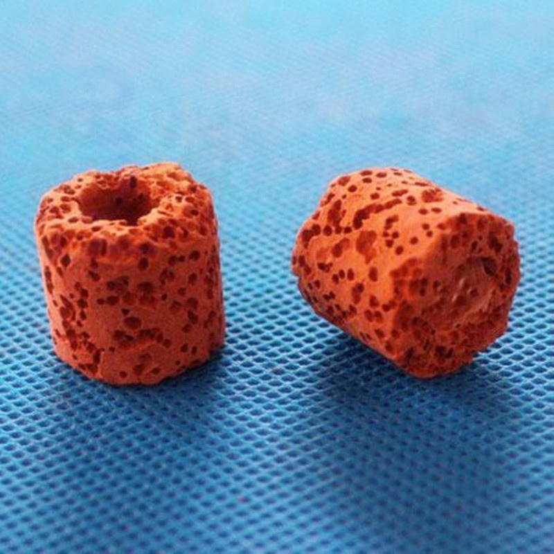 Aquarium Koi Fish Pond Ceramic Ring Fish Tank Bio-ring Technology Breathing Biological Ring White/Red 15KG