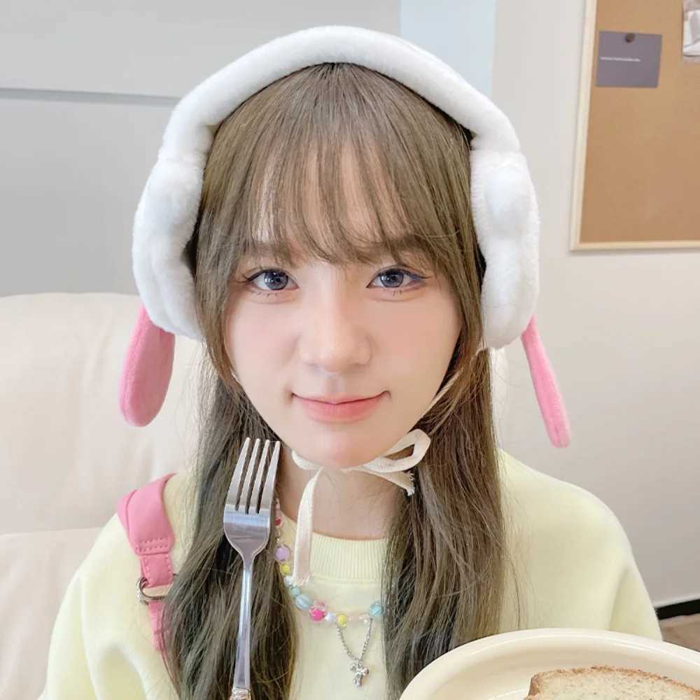Kavay cartoon ghost plush earmuffs warm fur interesting earmuffs accessories for couples Halloween gifts for women W241126