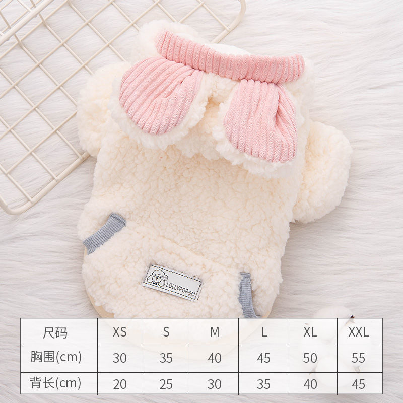 Warm Thick Coral Fleece Pet Clothes Cute Funny Sport Cartoon Style Apparel Dogs Cats Small XL XXL Sizes Winter Spring Holidays