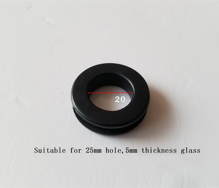 DIY rubber ring for custom aquarium glass