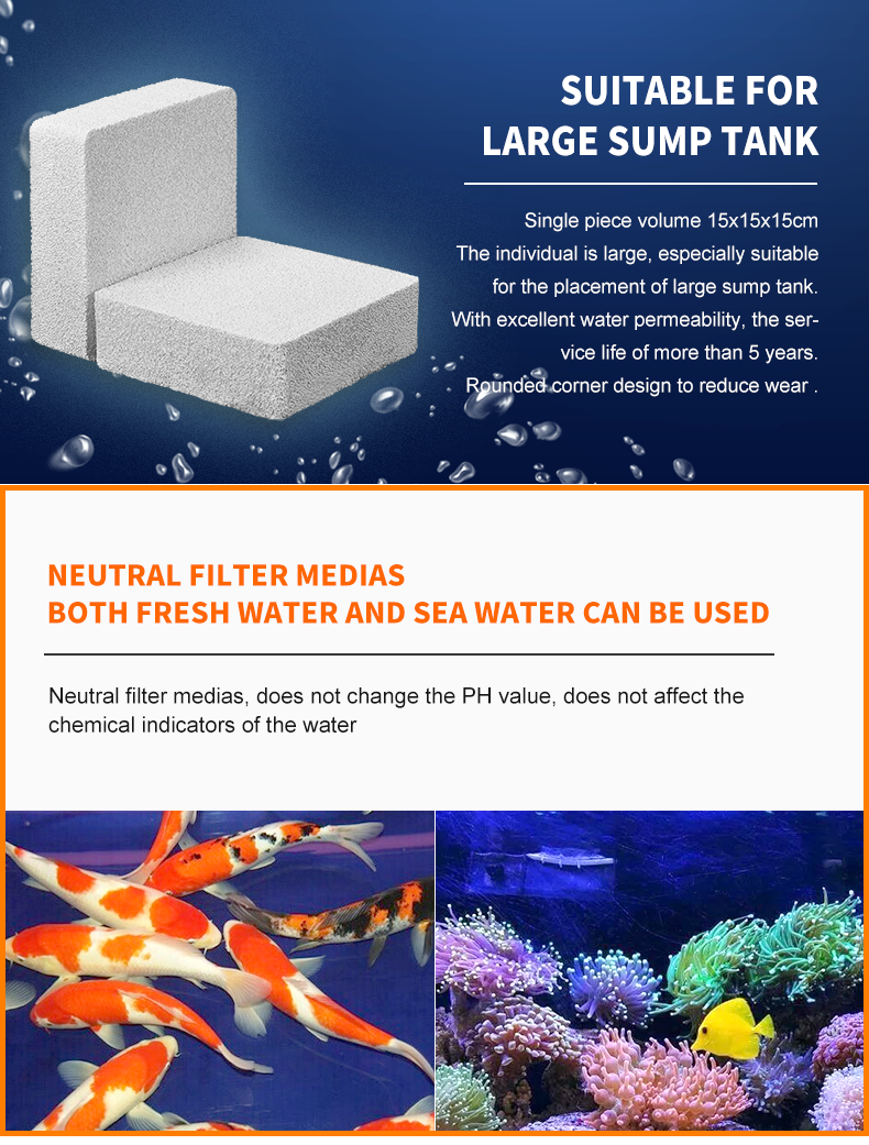 Factory Direct ceramic bio block for aquarium fish tank filtration
